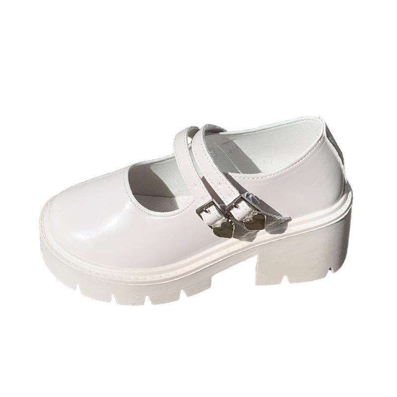 Mary Jane Shoes Women's Autumn and Winter 2025 New Round Head Platform Heel One-word Strap Single Shoes Fashion Versatile High Heels