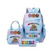 SprunkiPlush Rhythm Box School Bag Student Large Capacity Storage Backpack Backpack Three-piece Set L