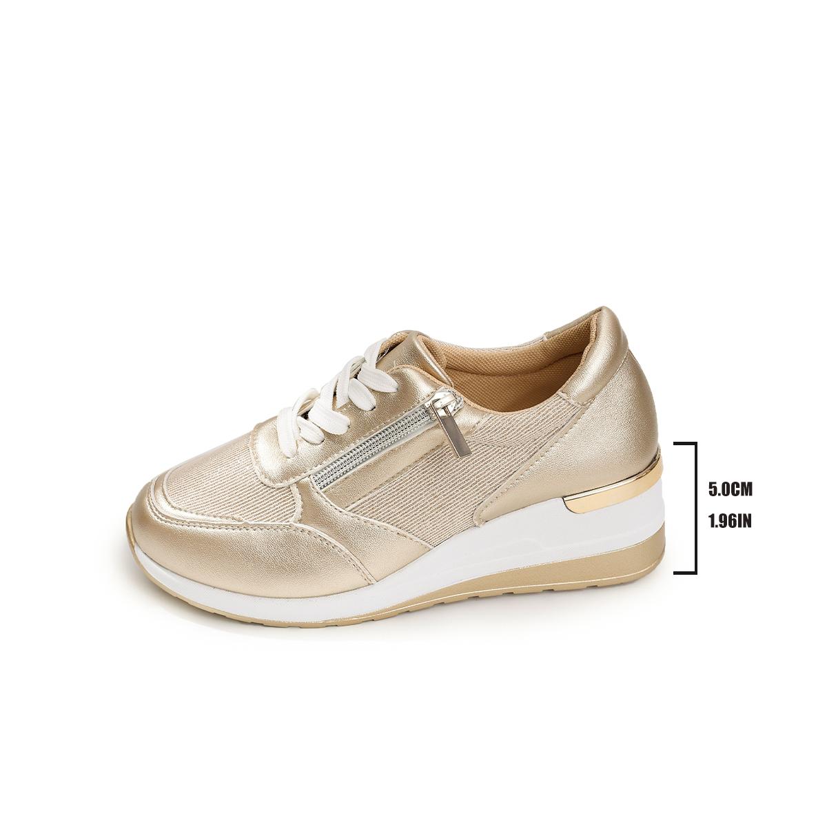 

Новые женские туфли, горячая распродажа, женские кроссовки, удобные, легкие, мягкие, кроссовки для бега, женские, вулканизированные, большие размеры 37-44, Zapatos 44 золотой