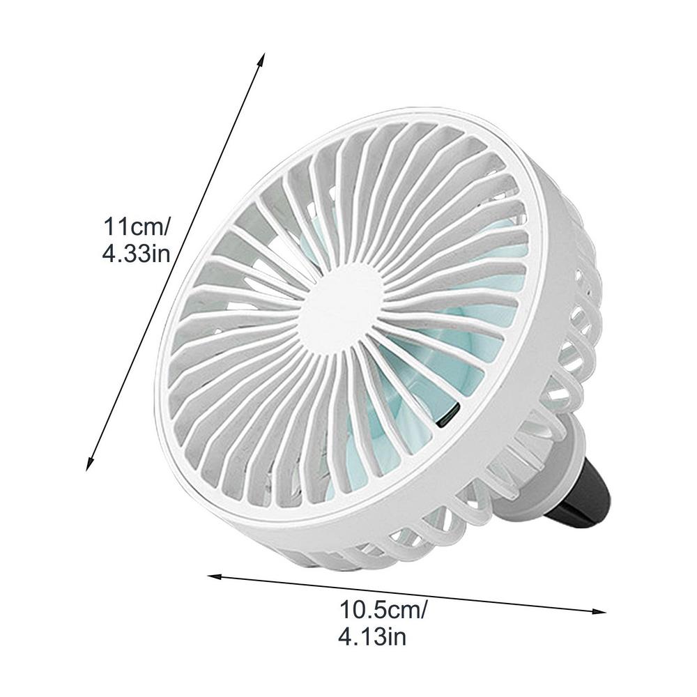 Ventilator cu clemă de ventilație pentru mașină Ventilator de aer de răcire al vehiculului Ventilator de circulație a aerului cu 3 viteze Ventilator cu clemă de răcire pentru mașină Ventilator de vehicul rotativ la 360 de grade