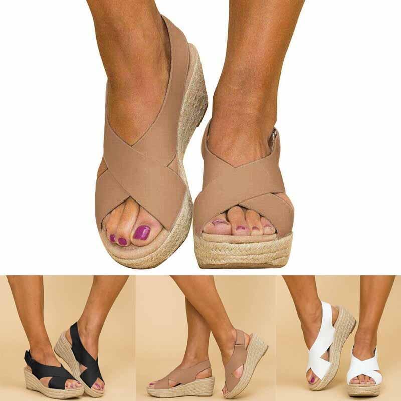 Elegant And Comfortable Women Summer Sandals Platforms Wedges For All-day Wear