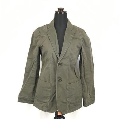 Made In Japan UNITED ARROWS Cotton Short Coat Jacket M Women Khaki(USED)