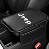 Car Armrest Cushion Cover Leather Seat Center Pad Accessory For Grand Cherokee Wrangler JK Gladiator Compass Renegade