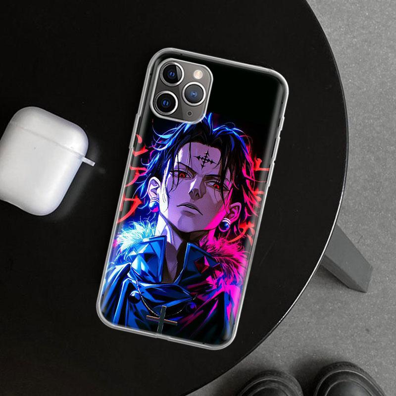 Huner X-Hunters Chrollo Shizuku Phone Case Cover for iPhone 11 12 13 Mini 14 15 Plus 16 Pro Max 17 Air 7 8 + SE Art Customized F