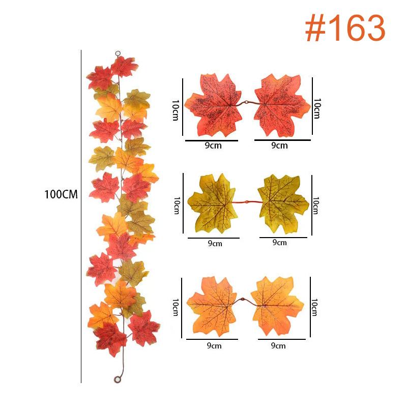 Simulated Maple Leaf Photography Props DIY Autumn Indoor Outdoor Wedding Halloween Thanksgiving Wall Mantel Party Decor TMZ