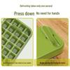 Press-Type Ice Cube Tray with Storage Bin and Lid