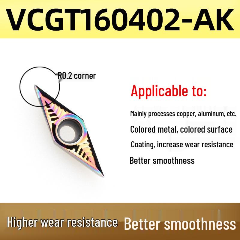 35° Diamond Blade CNC Lathe Inserts VCGT160404 VBGT110302 for Aluminum