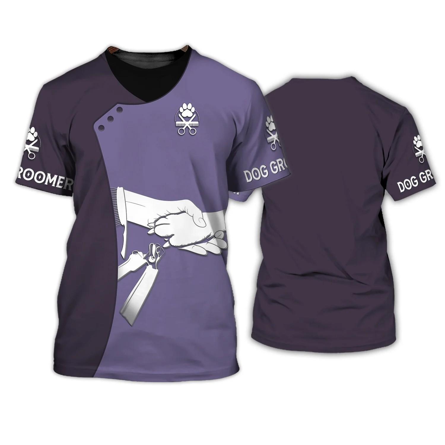 

Футболки для грумеров для собак, кошек, груминга, уличная одежда с 3D принтом, мужская и женская модная футболка большого размера, футболки для косплея, топы, униформа, одежда M