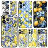 Phone Case For iPhone 17 16e 15 14 13 12 11 Pro Max SE 7 8 Plus Shell iPhone 16 Soft TPU Cover Summer Fruits Lemon Print