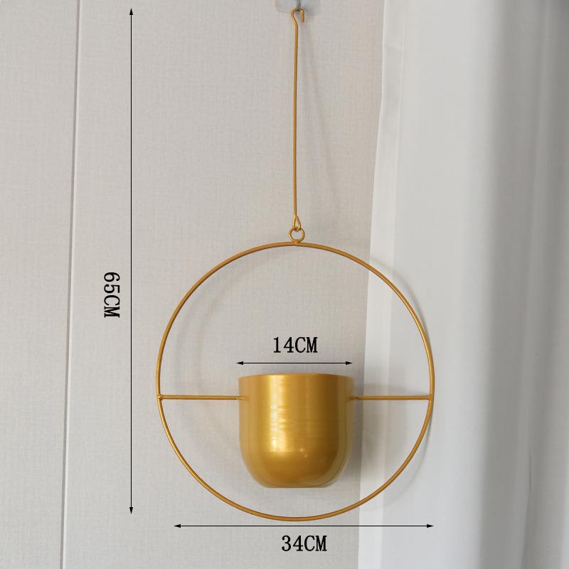 European Wrought Iron Hanging Hydroponic Planter for Spider Plants