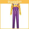 Toy Story Chuckles The Clown Cosplay Costume With Long Sleeve Top And Overalls For Halloween Dress Up