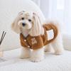 Fleece-lined Dog Hiking Jacket Winter Plush Dogs Coat Fashion Pet Clothes  for Small Medium Dog