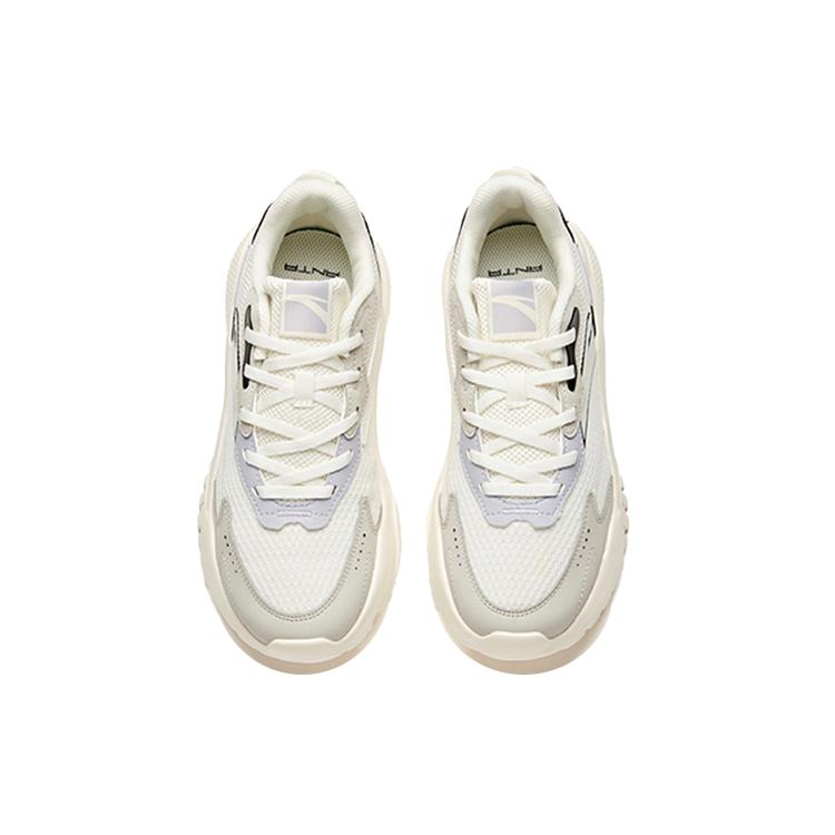 Anta Life Collection Cushioning Slip Resistant Abrasion Resistant Low top Athletic Shoes Women's White Gray Black 122118845-1