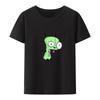 Invader Zim Grafische Kawaii Cartoon Printed Tshirt Top Humor Pattern Street Fashion Graphic Tshirts Print Leisure Hipster Cool