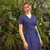 Creora Leoni Midi Wrap Dress Ldm03dj01