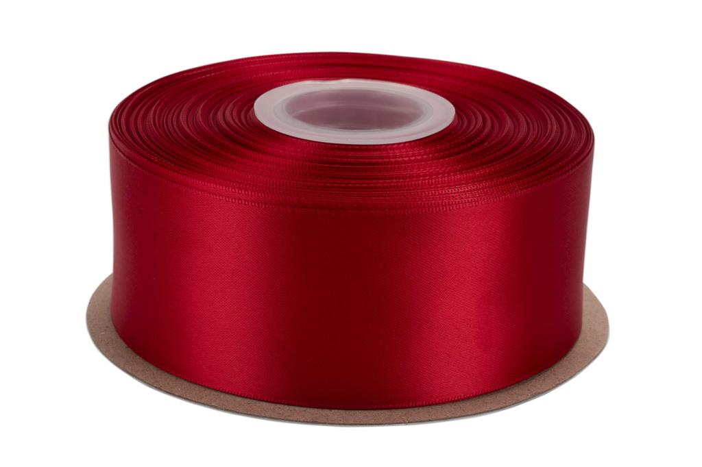 Scarlet Satin Ribbon 50mm Width Double Face Quality Satin For Gift Headbands 45 [JOKOVIKI] - Wrapping, Wedding, Invitations, Crafts, Apparel, -