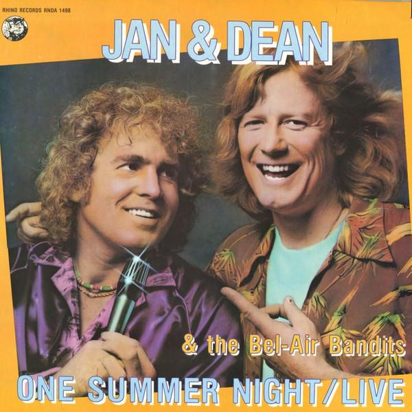 

LP Record JAN DEAN THE BELAIR BANDITS One Summer Night Live RNDA1498 Rhino Records 1982 US Rock Used