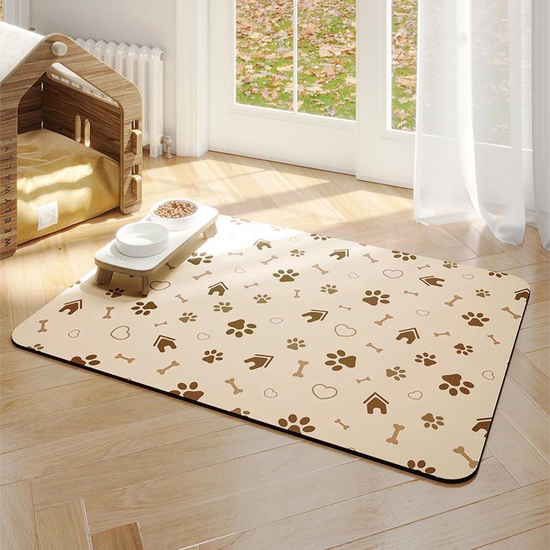 

Нековзний водонепроникний килимок для годування котів та собак - бризкозахисний килимок з діатомової землі 50x70 cm