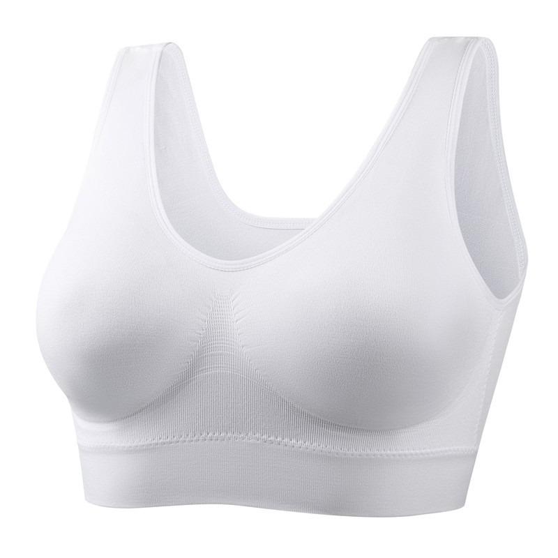 Plus Size Wireless Sports Bra Seamless Thin Padded Running Underwear
