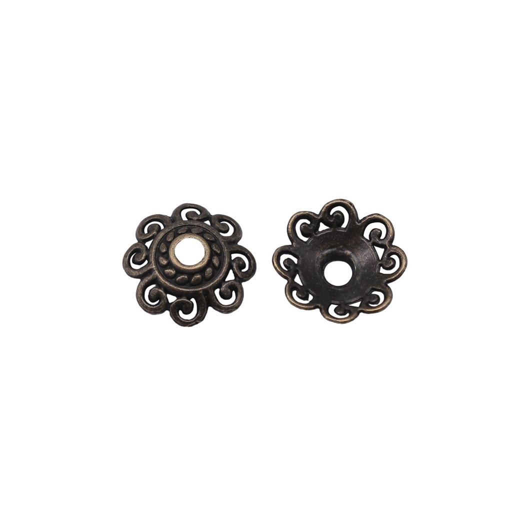 Flower Bead Cap Spacer Findings Ornate Covers For DIY Jewelry Making Materials