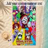 Beach TowelThe Amazing Digital Circus Custom Name Text Personalized Soft Towel for Beach Pool Indoor Home Decor Gift