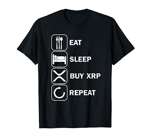 Ripple Cryptocurrency XRP Crypto Motif HODL Investor Symbol T-Shirt
