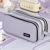 Large Capacity Pencil Case Zipper Design Stationery Organizer High Aesthetic Pen Bag  School Office