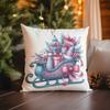 Home Decor Merry Christmas Festive Pattern Throw Pillow Pattern Cushion Cover Suitable For Sofa Bedroom Car Pillow Cover