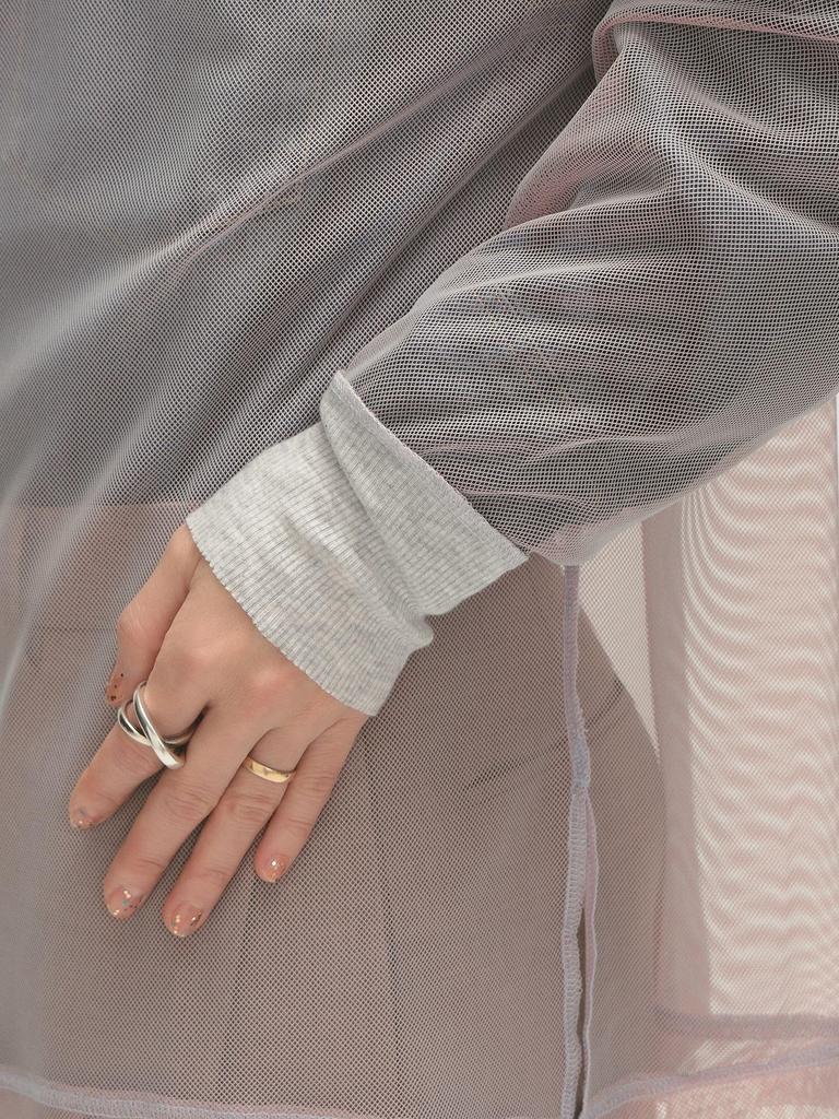 Beams Boy Women's Long Sleeve Tee M.Chamb_I/O_LS, Pink, Free Size 13140494101