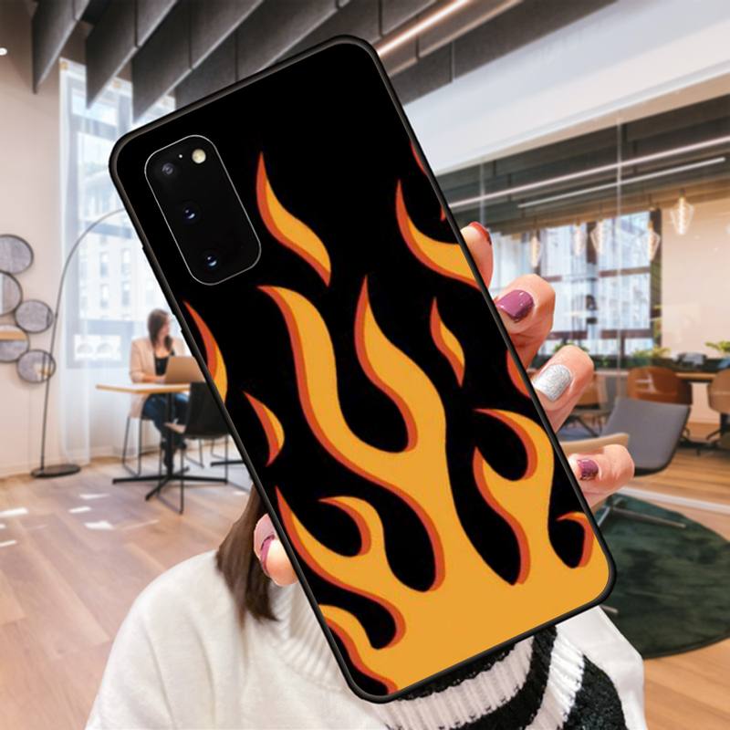 Cool Flame Art Phone Case For Samsung Galaxy S9 S9plus S20 5G S20 ULTRA 5G S20 Plus 5G S21 S30 Case Cover