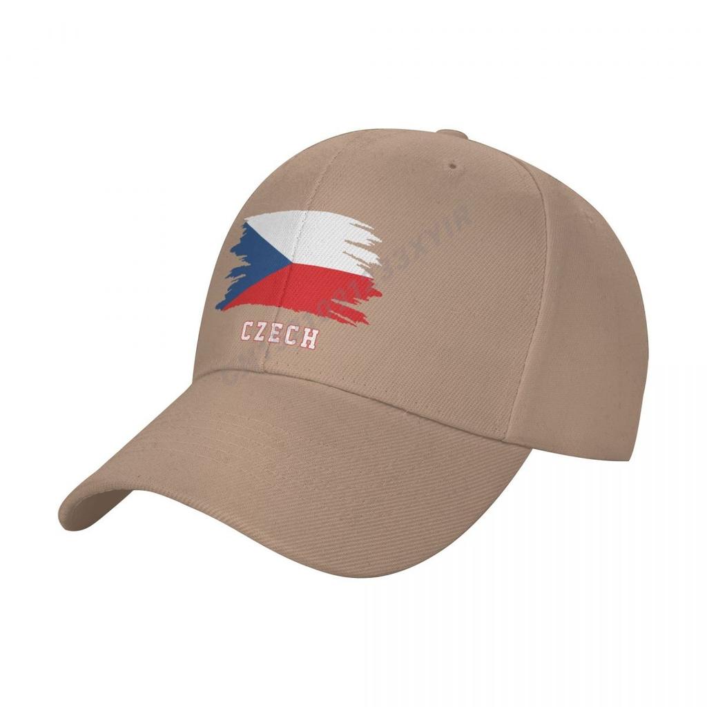 Baseball Cap Czech Republic Flag Cool Czechs Fans Wild Sun Shade Peaked Adjustable Outdoor Caps for Unisex Women