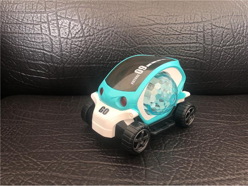 Электрическая вращающаяся музыкальная проекционная мультяшная игрушечная машинка для детей