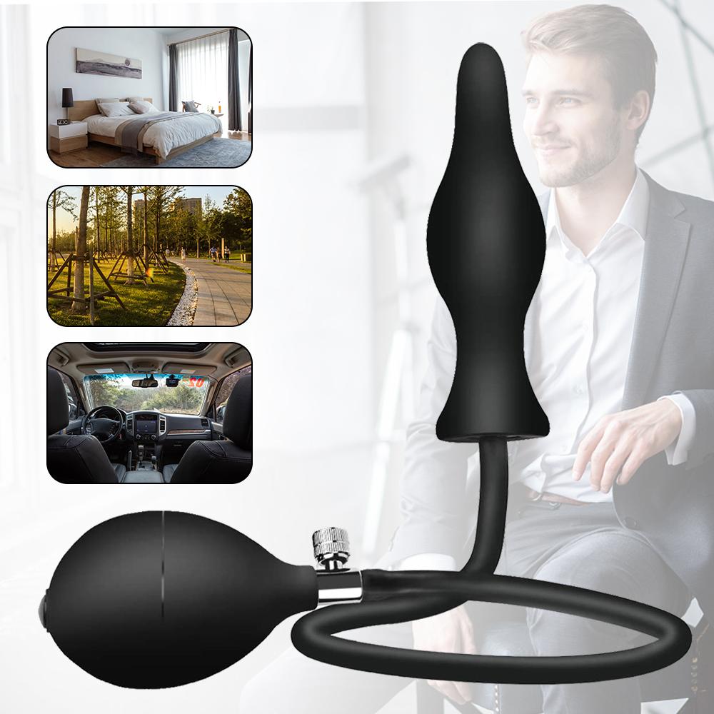 Analplug Sexspielzeug Erweiterbare Analplugs Vestibular aufblasbarer Analdilatator Masturbator Sexspielzeug für männliche und weibliche Amalplugs