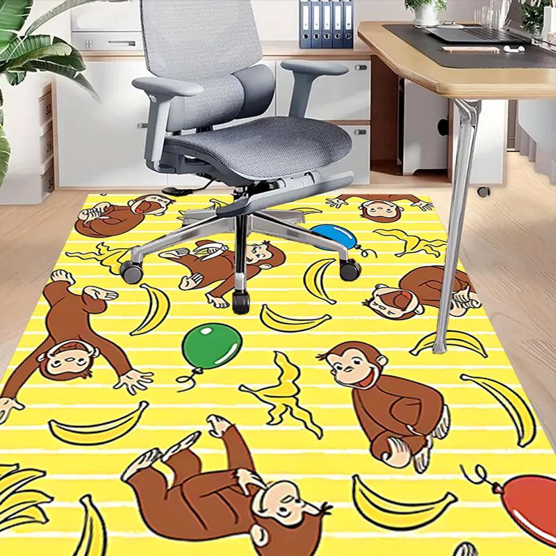 1PC Monkey Banana Anti-slip Carpet, Suitable for Office, Bedroomand Playrooms. It Can Also Be Used As a Sofa Footrest cover-R67