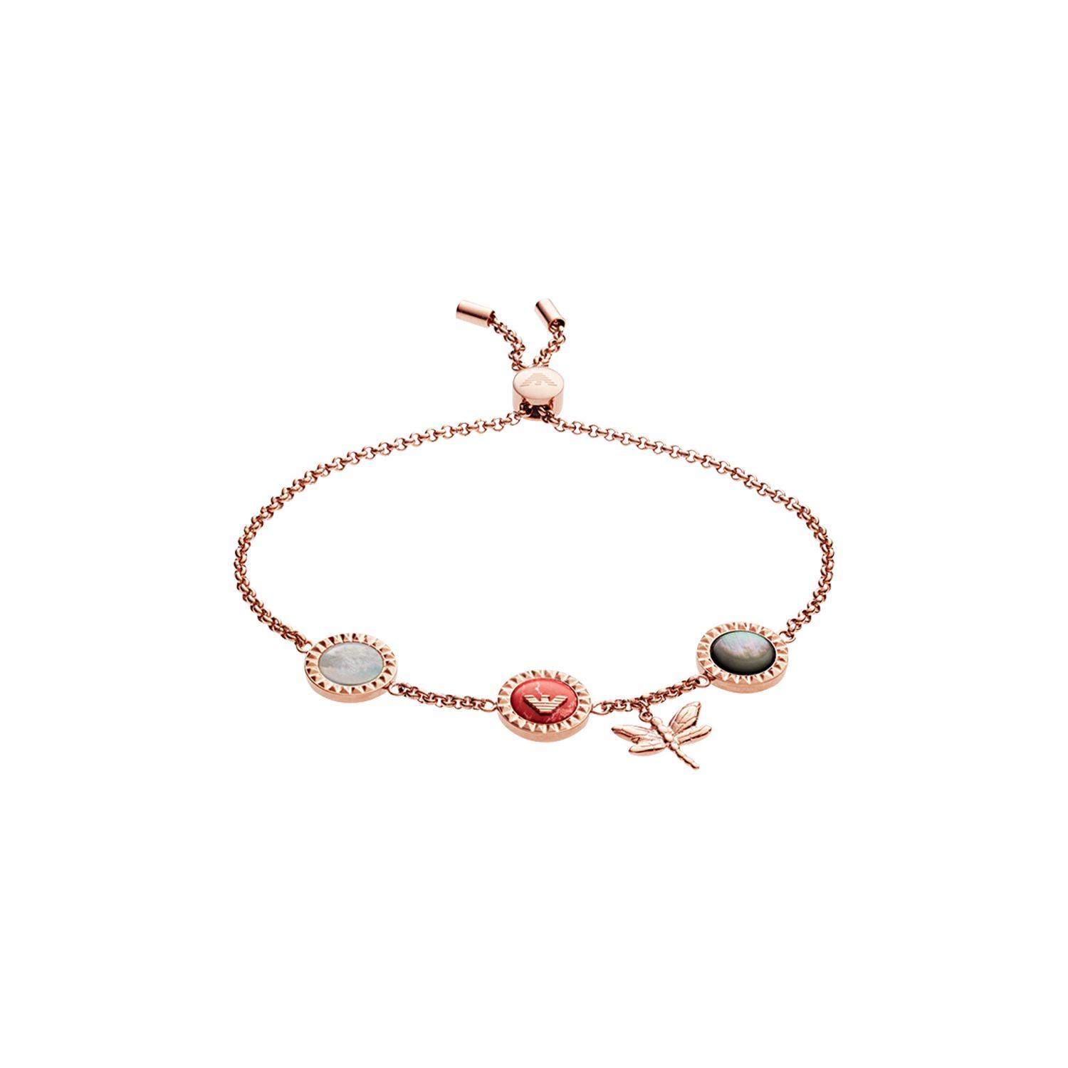 

Emporio Armani Dragonfly Necklace Stainless Steel Bracelet Women necklaces Rose-Gold EGS2566221 Basic Packaging-Box