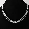 Stylish Simple Men Twist Oblate Wide Chain Necklace