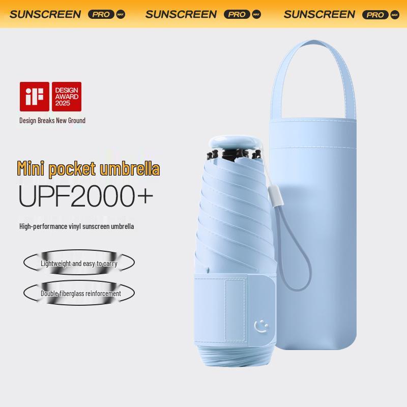 Ultra-Light Compact Folding Umbrella: High-End Student Rain & Sun Protection