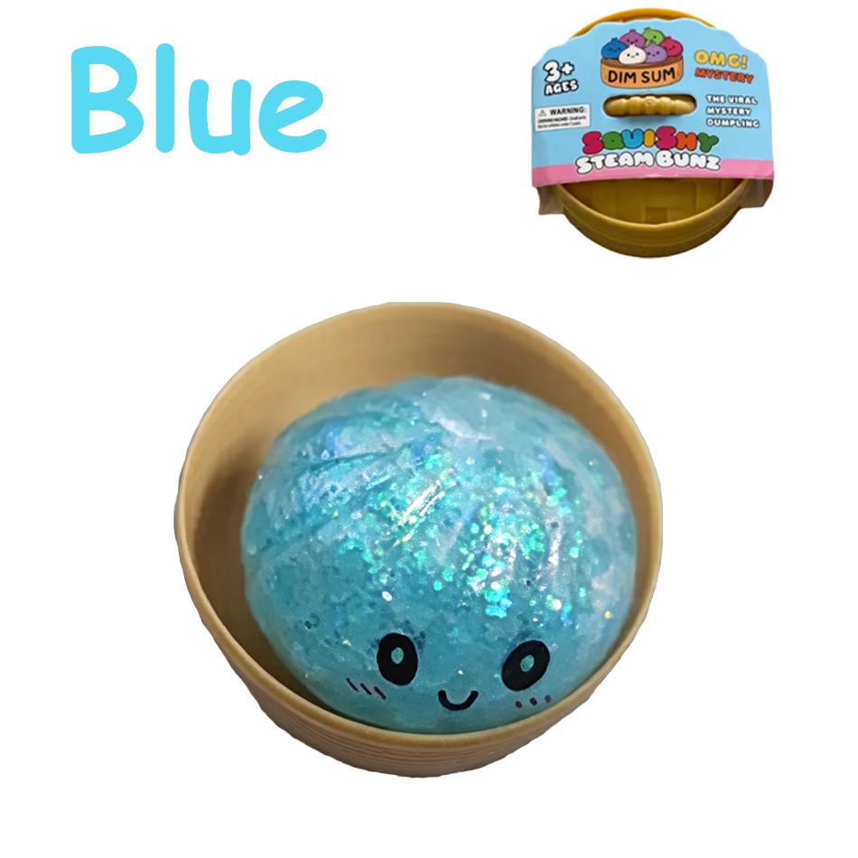 Găluște Caldă Scânteietoare Squishy Cu Cutie Găluște Senzorială Aburitor Mingi de Aluat Moi Pentru Decompresie Jucărie Fidget Ameliorarea Stresului Cadou