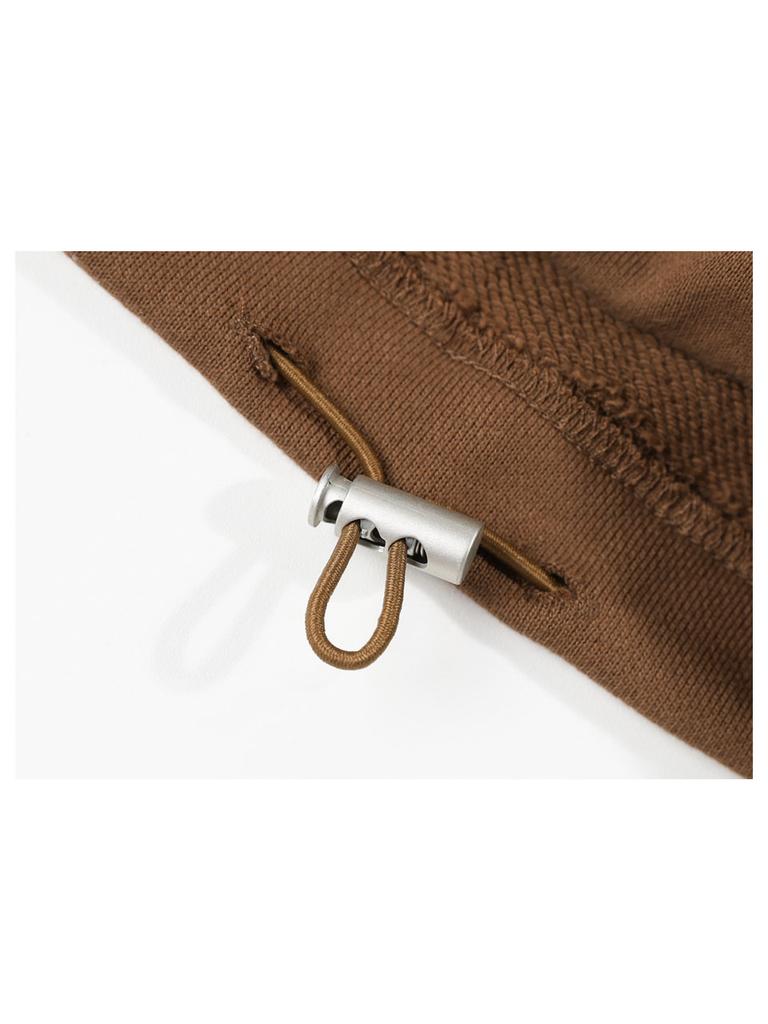 GUBIN Applique Point Sweatpants - Brown