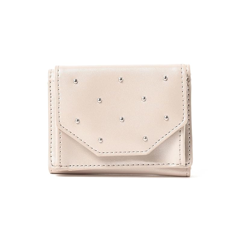 

[Beams Heart] Wallet/Pouch studs trifold wallet ladies OFF WHITE ONE SIZE