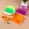 14-Grid Large Capacity Pill Organizer - Weekly, Morning & Evening, Portable, Moisture-Proof Storage Box