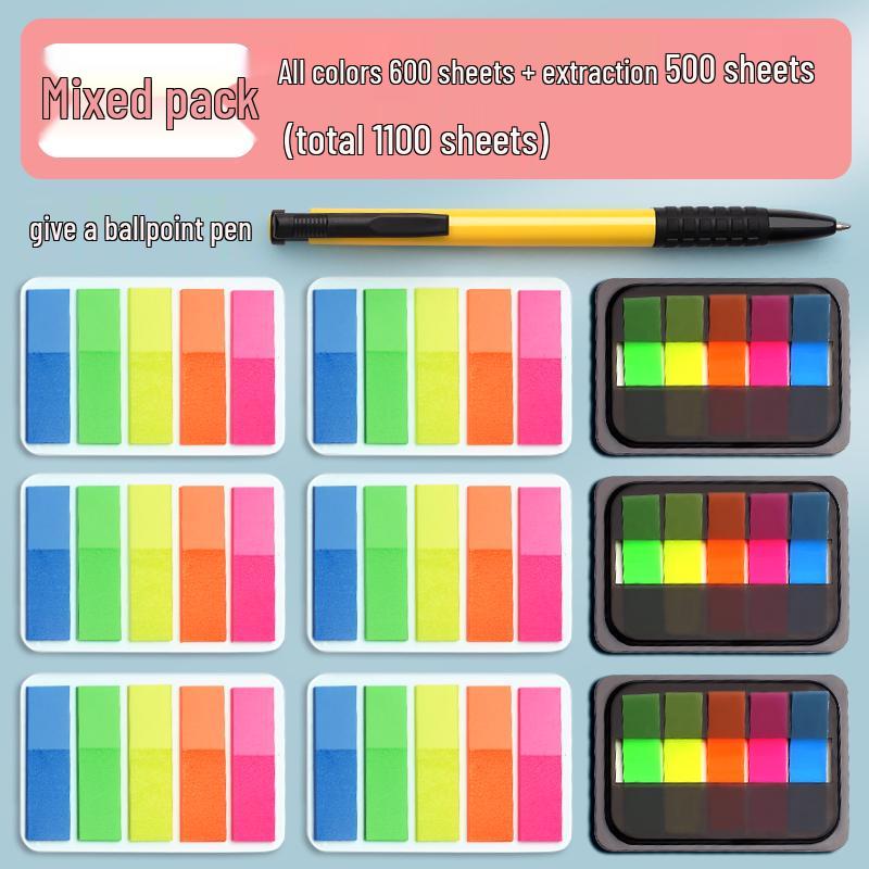 Transparent Writable Index Tabs for Students: Sticky Notes & Page Markers
