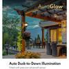 2-in-1 Outdoor-Blumentöpfe für echte oder künstliche Blumen, Solarlampen-Pfostenleuchten - Wandmontage oder freistehend, Wasserdichte Dekorationslampe