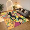 Flower Power Living Room Nonslip Area Rug Soft Carpet For Bedroom Game Playroom Sofa Office Home Decor Doormat Christmas Gift C9301052