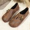 Autumn New Thick-soled Solid-color Buttons Lazy Large-size Single Shoes