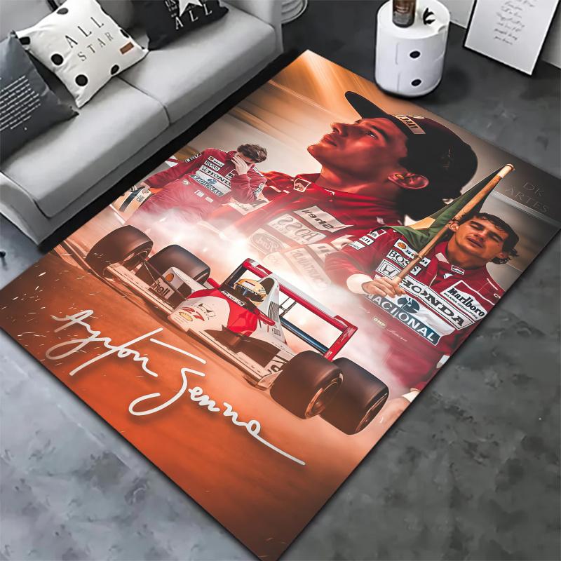 Ayrton Senna Carpet Rug for Living Room Bedroom Home Sofa Decoration,Kids play Nonslip Floor Mat
