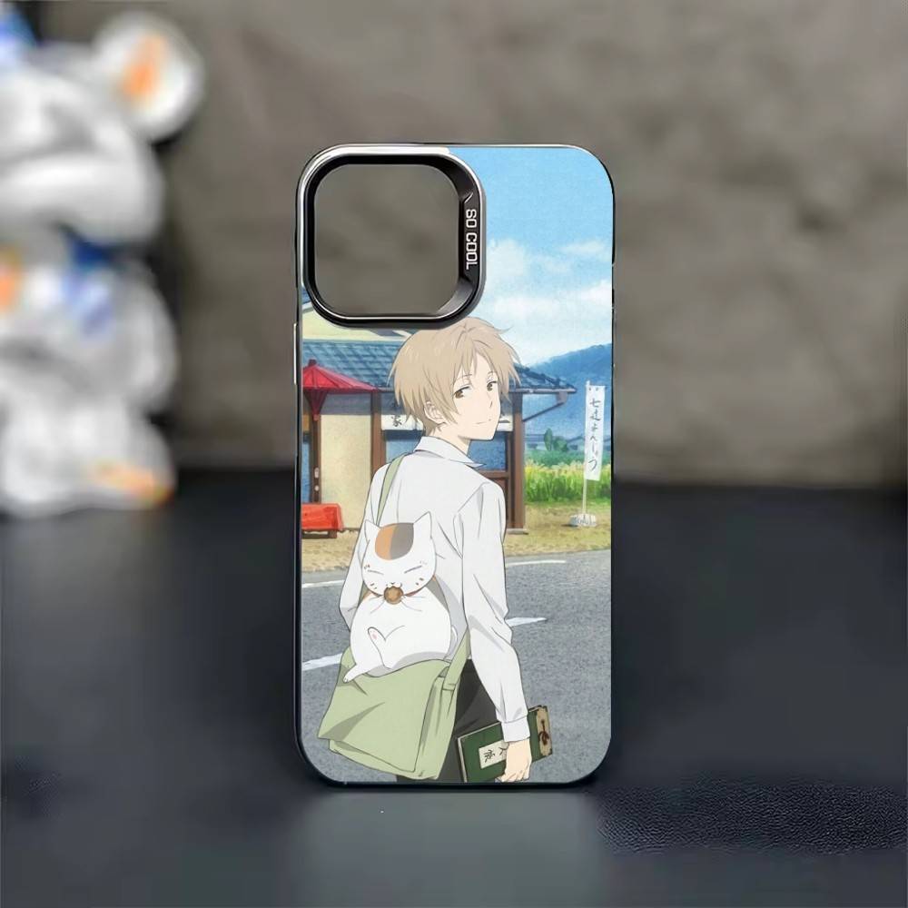 Anime S-Sensei N-Natsume Phone Case For iPhone 17,16,15,14,13,12,11,Pro Max,Plus Candy Silver Cover