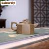 280ml Yixing Purple Clay Teapots Handmade Octagonal Auspicious Beast Pot Raw Ore  Dragon's Back Mud Tea Brewing Kettle Zisha Tea