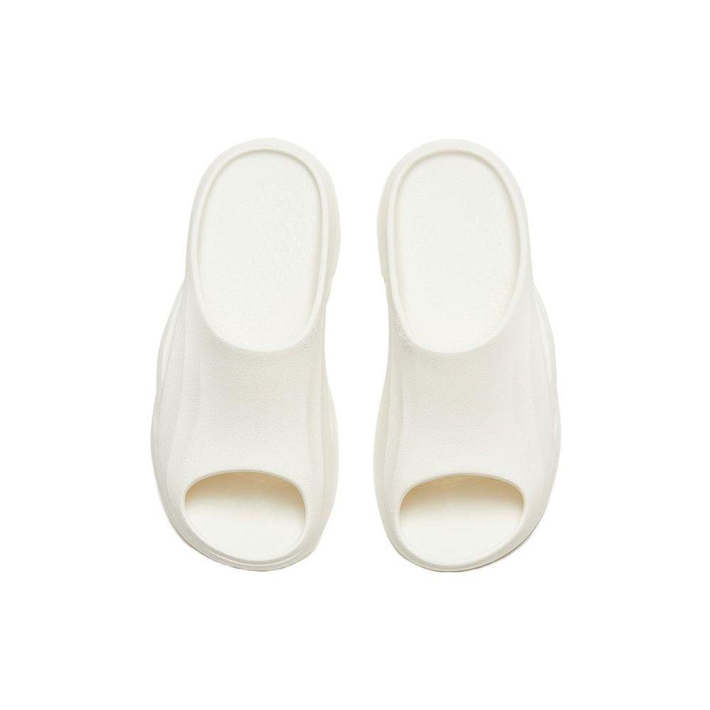 Anta Sheepskin Slip Resistant Abrasion Resistant Slide Slippers Women's White 922326993-3