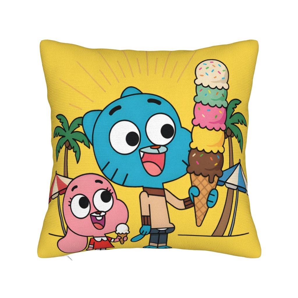 Gum Ball Darwin Square Pillow Case Cushion Cover Creative Polyester Decor Throw Pillow Case Cover for Living Room 18"